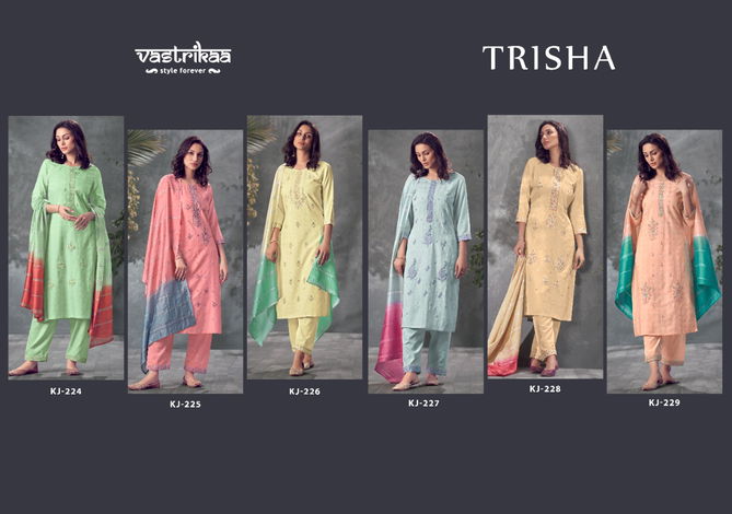 Vastrikaa Trisha Fancy Festive Wear Designer Salwar Suit Collection
